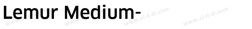 Lemur Medium字体转换